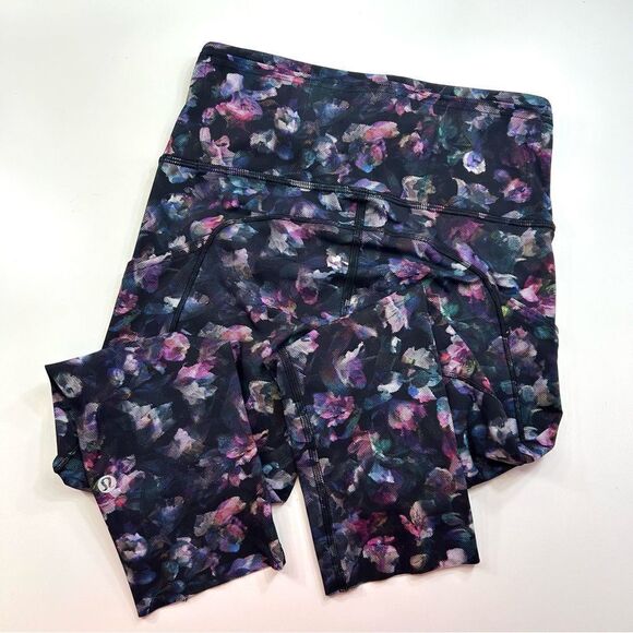 Lululemon Fast and Free Crop II 19" Non-Reflective Activate Floral Multi 4 - Picture 7 of 13